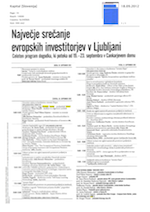 Najvecje srecanje_evropskih_investitorjev_v_Ljubljani