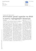 Kriminalisti zaradi_Lepenke_na_obisk_k_enemu_najbogatejših_Slovencev