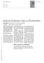 Krkina dividenda_višja_za_30_odstotkov