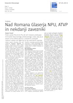 Nad Romana_Glaserja_NPU_ATVP_in_nekdanji_zavezniki
