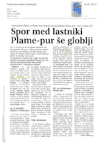 Spor med_lastniki_Plame_pur_še_globlji