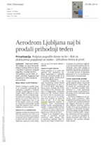 Aerodrom Ljubljana_naj_bi_prodali_prihodnji_teden