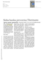 Slaba banka_prevzema_Thermano