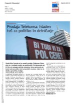 Prodaja Telekoma_hladen_tuš_za_politiko_in_delničarje
