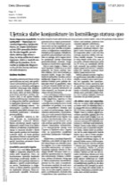 Ujetnica slabe_konjunkture_in_lastniškega_statusa_quo